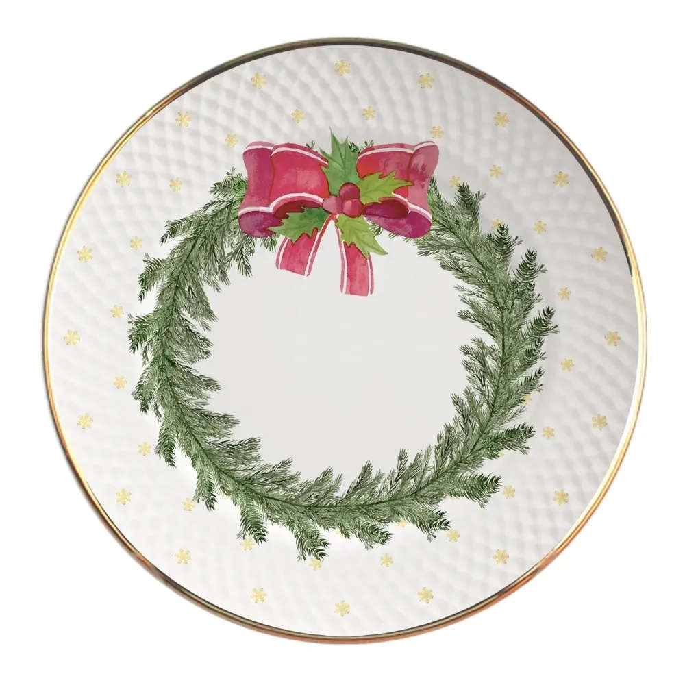 Jogo de Pratos Rasos Harmonia Ceramica Alleanza 6 Pecas