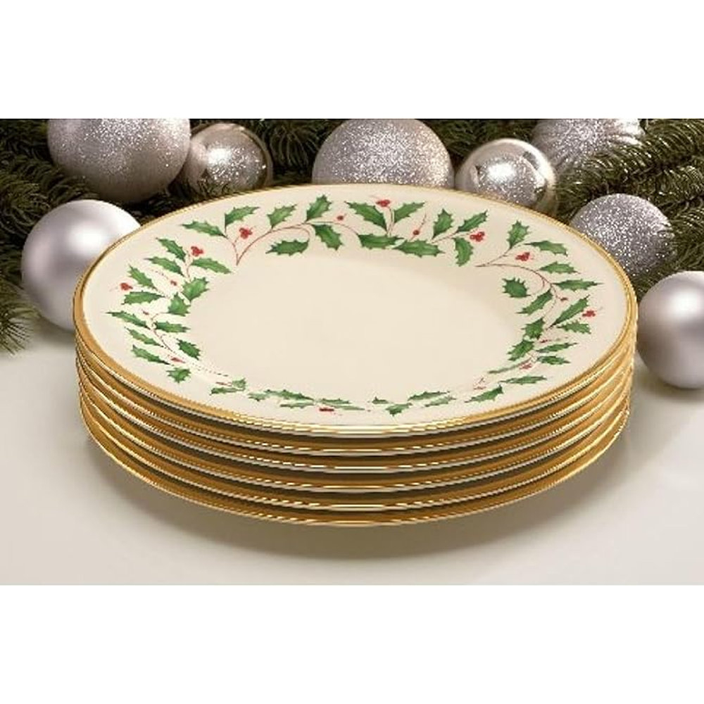 Jogo de Pratos Rasos Lenox Holiday 27 Cm - 6 Pecas Jogo de Pratos Rasos Lenox Holiday 27 Cm - 6 Pecas