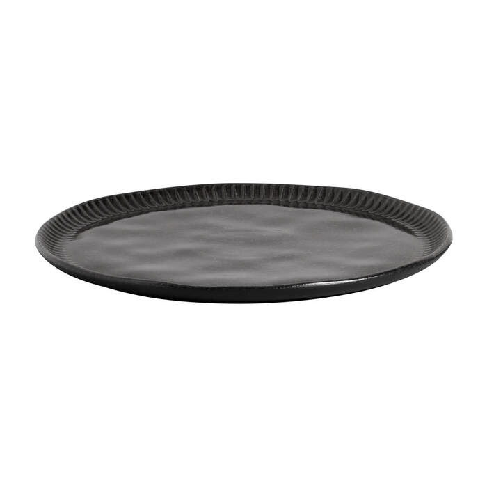 Jogo de Pratos Rasos Porto Brasil Linhas Black Sand 27,5 Cm - 6 Peças Jogo de Pratos Rasos Porto Brasil Linhas Black Sand 27,5 Cm - 6 Peças