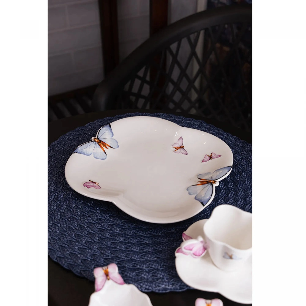 Jogo de Sousplat Wolff Borboletas 27 Cm - 6 Pecas Jogo de Sousplat Wolff Borboletas 27 Cm - 6 Pecas