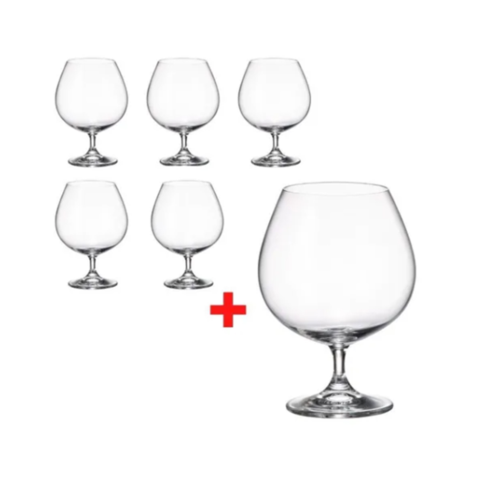 Jogo C/ 6 Tacas Para Conhaque Bohemia Gastro 690 Ml Jogo C/ 6 Tacas Para Conhaque Bohemia Gastro 690 Ml