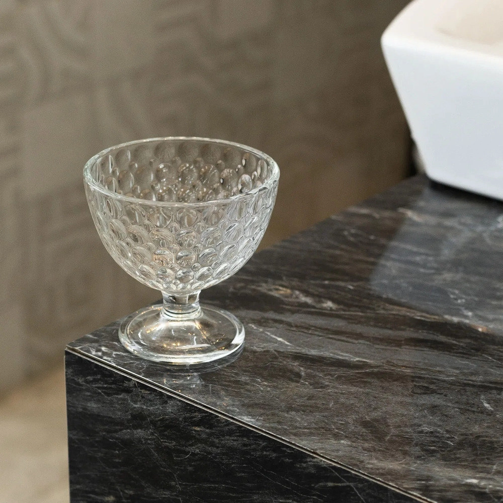 Jogo de Taças Para Sobremesa Lyor Bolhas 300 Ml - 6 Peças