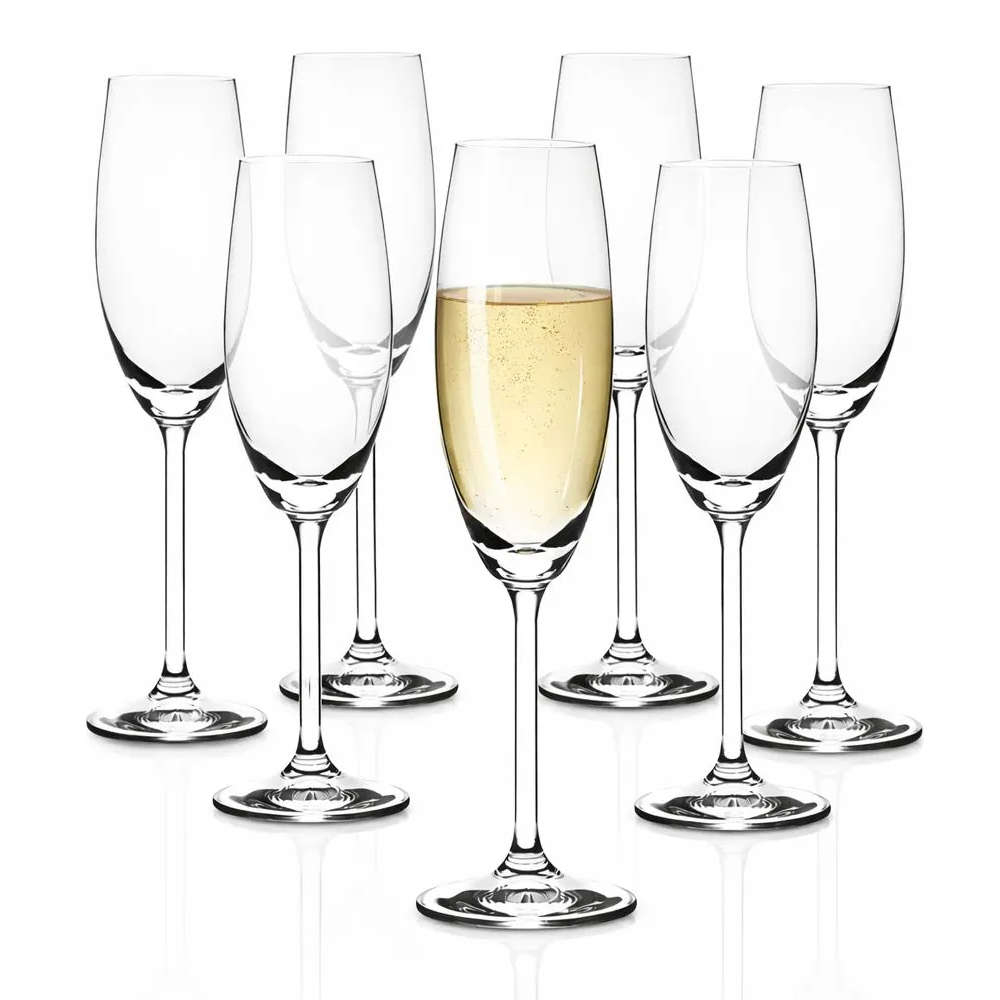 Jogo de Tacas Para Champanhe Bohemia Gastro 220 Ml 6 Pecas