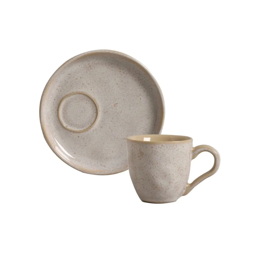 Jogo de Xícaras Para Café Com Pires Descentralizado Porto Brasil Bio Latte 70 Ml - 6 Peças Jogo de Xícaras Para Café Com Pires Descentralizado Porto Brasil Bio Latte 70 Ml - 6 Peças