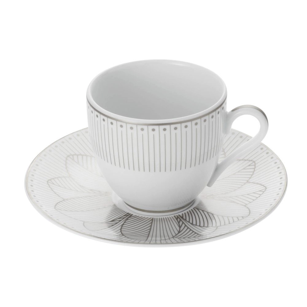 Jogo de Xícaras Para Café Com Pires Malmaison Impériale 100 Ml  2 Peças