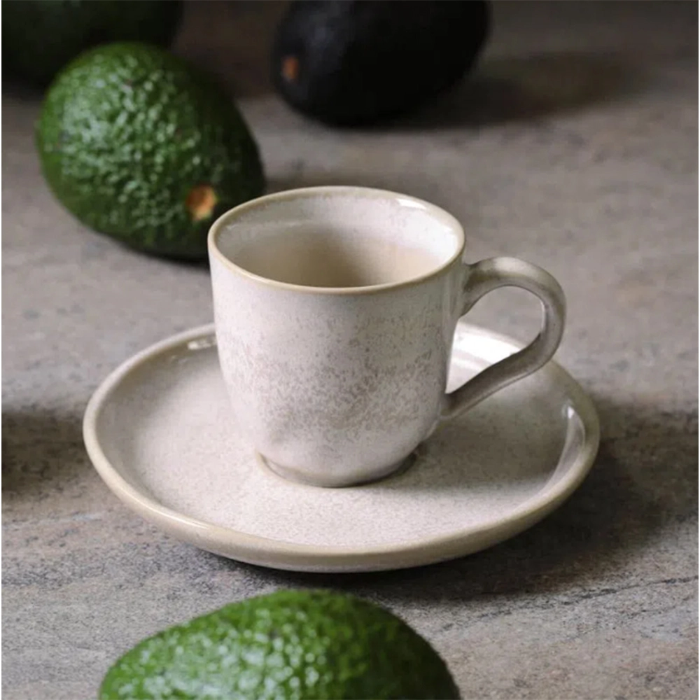 Jogo de Xícaras Para Café Com Pires Porto Brasil Bio Latte 120 Ml - 6 Peças