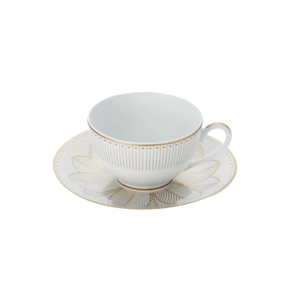 Jogo de Xícaras Para Chá Com Pires Malmaison Impériale 130 Ml 2 Peças
