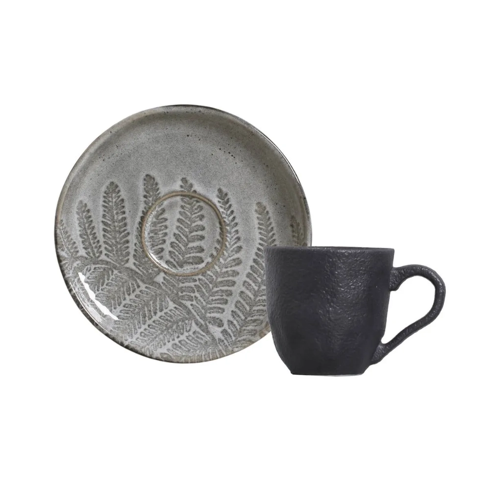 Jogo de Xicaras Para Cafe Com Pires Porto Brasil Bio Floema - 6 Pecas Jogo de Xicaras Para Cafe Com Pires Porto Brasil Bio Floema - 6 Pecas