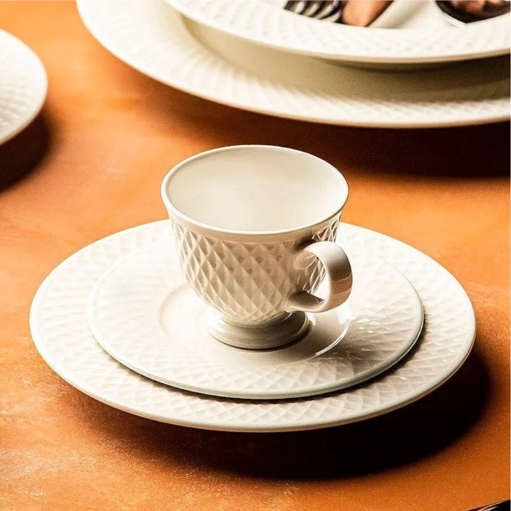 Jogo de Xicaras Para Cafe Com Pires Qualitier Eclat Jogo de Xicaras Para Cafe Com Pires Qualitier Eclat