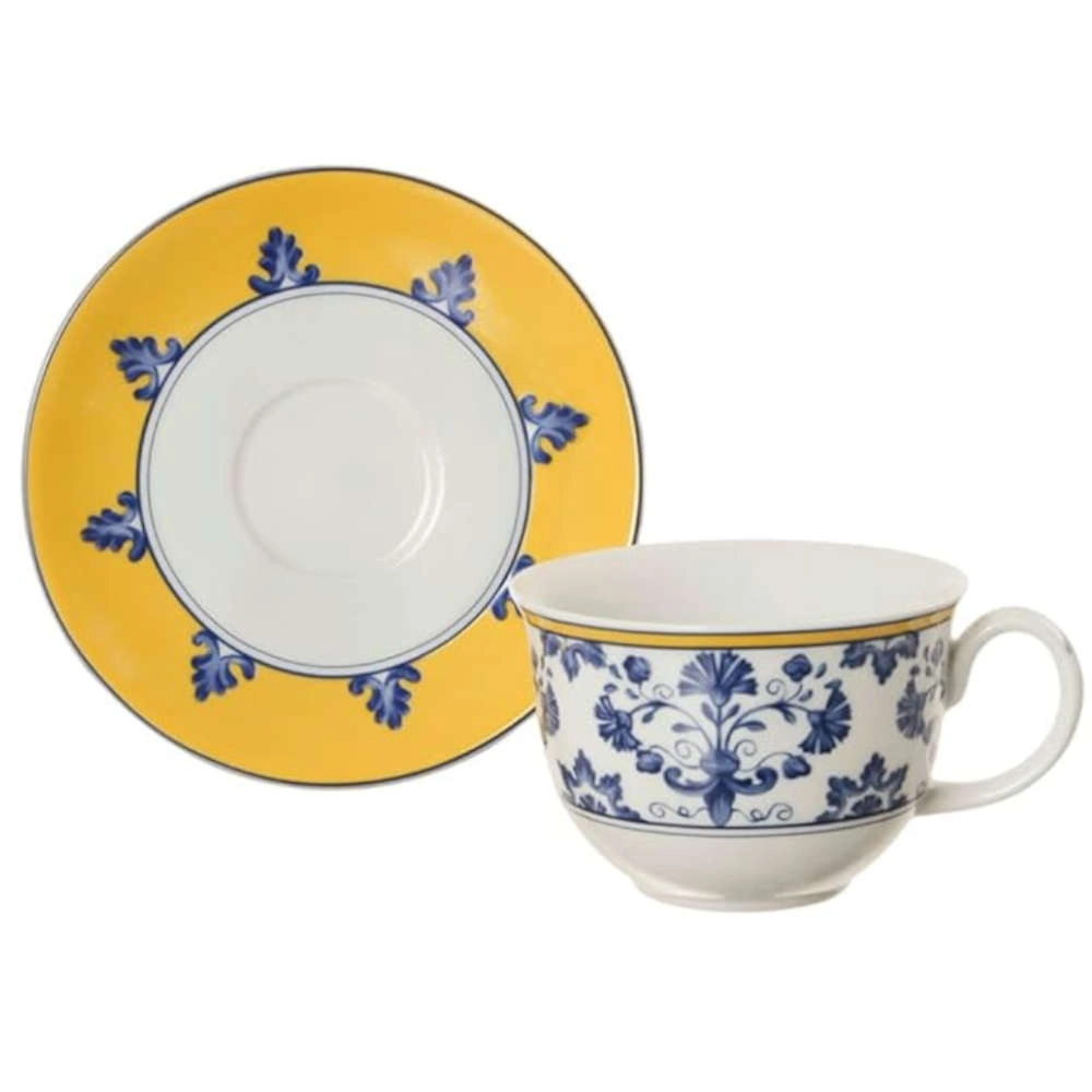 Jogo de Xicaras Para Cafe Com Pires Vista Alegre Castelo Branco 113 Ml