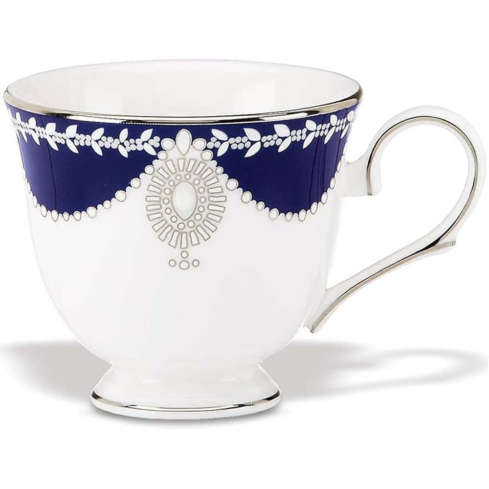 Jogo de Xicaras Para Cha Com Pires Marchesa By Lenox Empire Pearl Indigo 178 Ml - 6 Pecas Jogo de Xicaras Para Cha Com Pires Marchesa By Lenox Empire Pearl Indigo 178 Ml - 6 Pecas