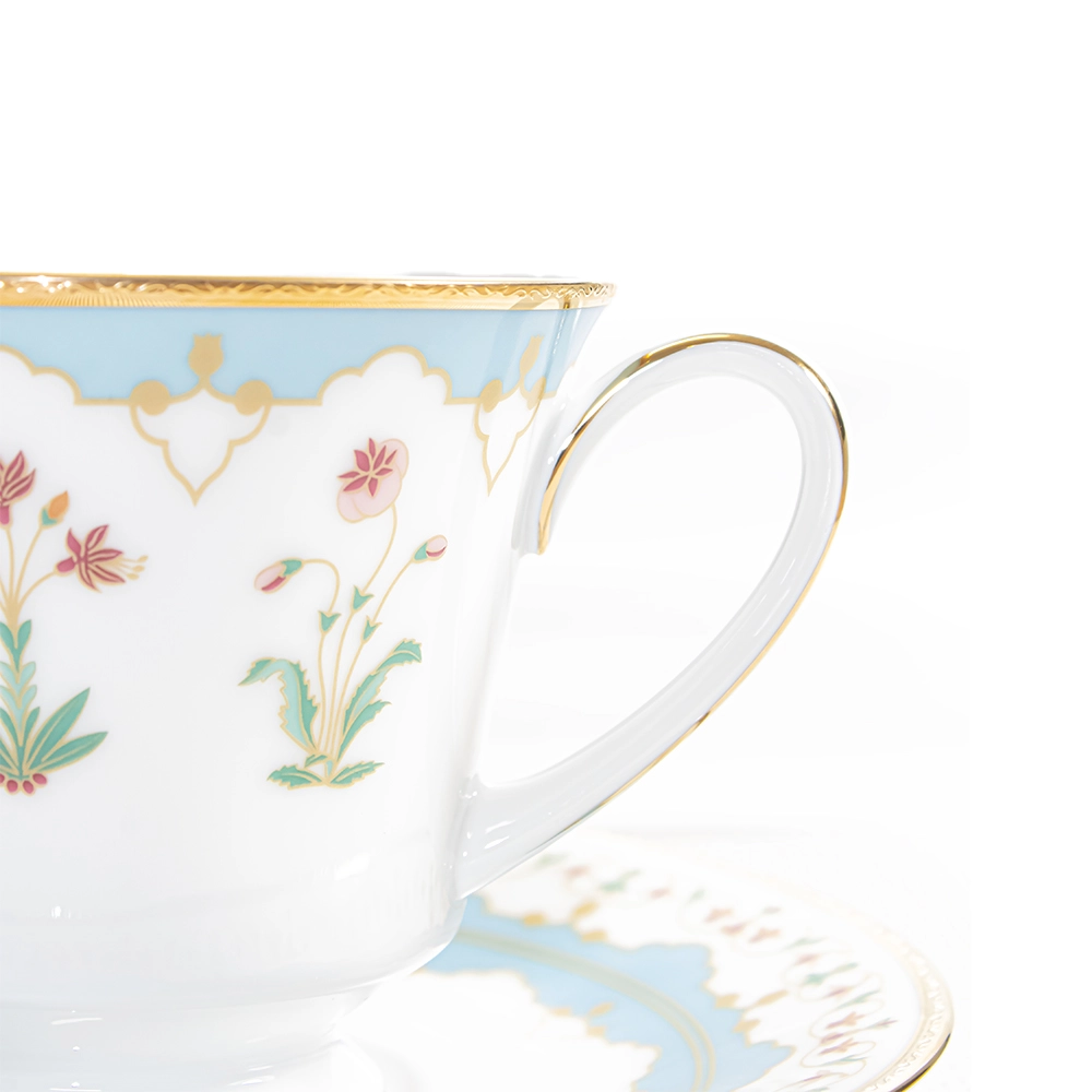 Jogo C/ 6 Xicaras Para Cha Noritake Royal Blossom 230 Ml  
