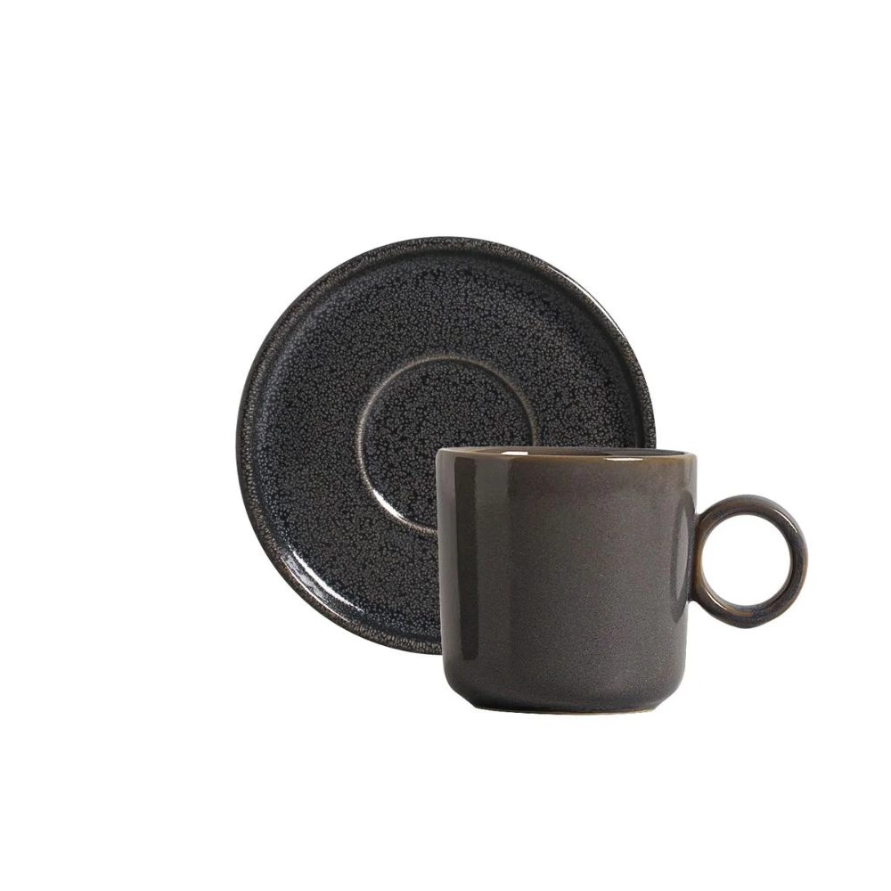 Jogo de Xicaras Para Cha Porto Brasil Basic Dove - 6 Pecas