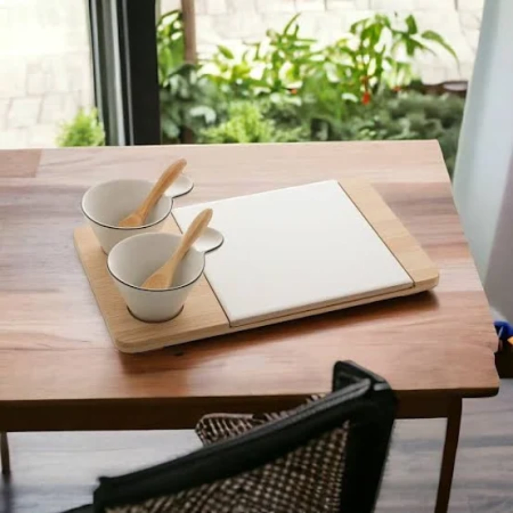 Jogo Para Queijo Lyor Cheese Design 33 X 26,5 Cm - 4 Peças