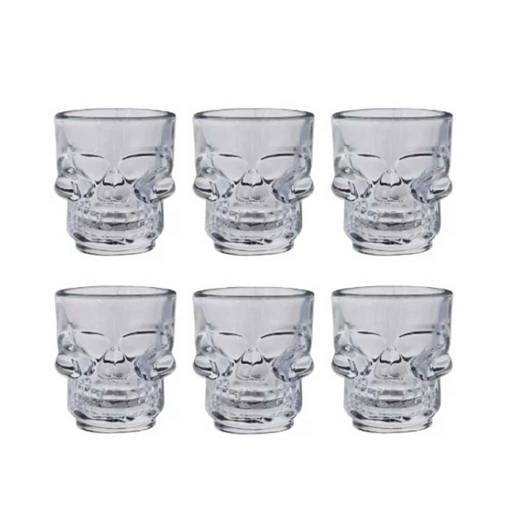 Jogo Para Shot Dynasty Skull Mug 50 Ml - 6 Peças Jogo Para Shot Dynasty Skull Mug 50 Ml - 6 Peças