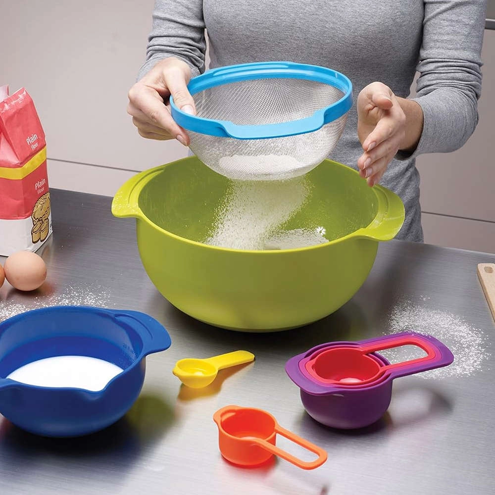 Kit de Tigelas e Xicaras Para Misturar Joseph Joseph Nest 9 Pecas