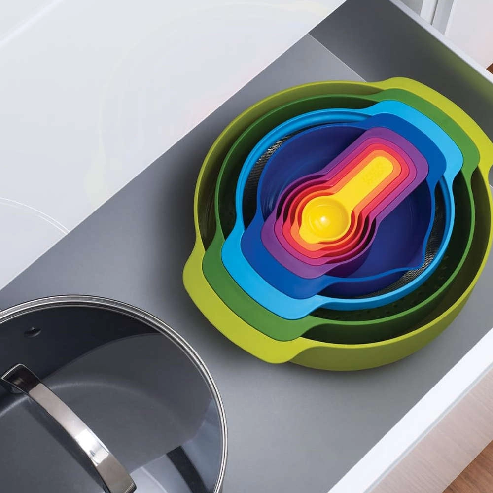 Kit de Tigelas e Xicaras Para Misturar Joseph Joseph Nest 9 Pecas