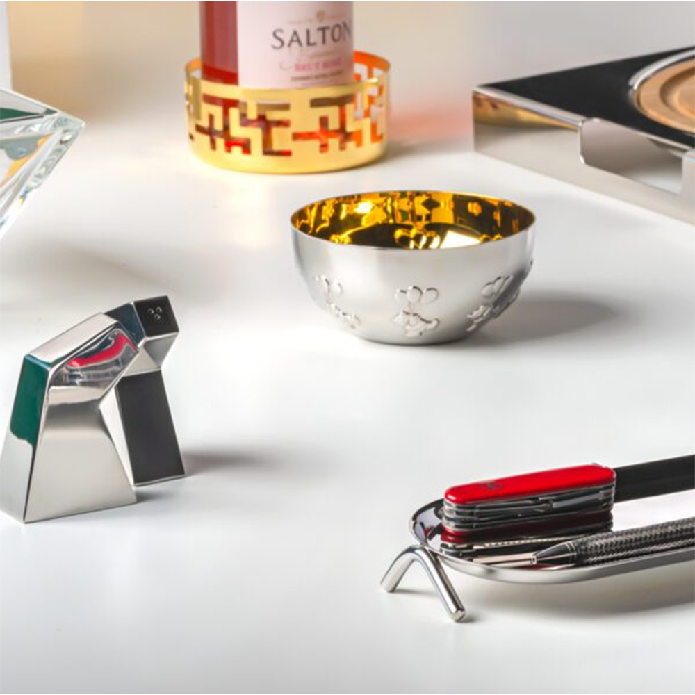 Kit Saleiro e Pimenteiro Riva Zanini Aço Inox