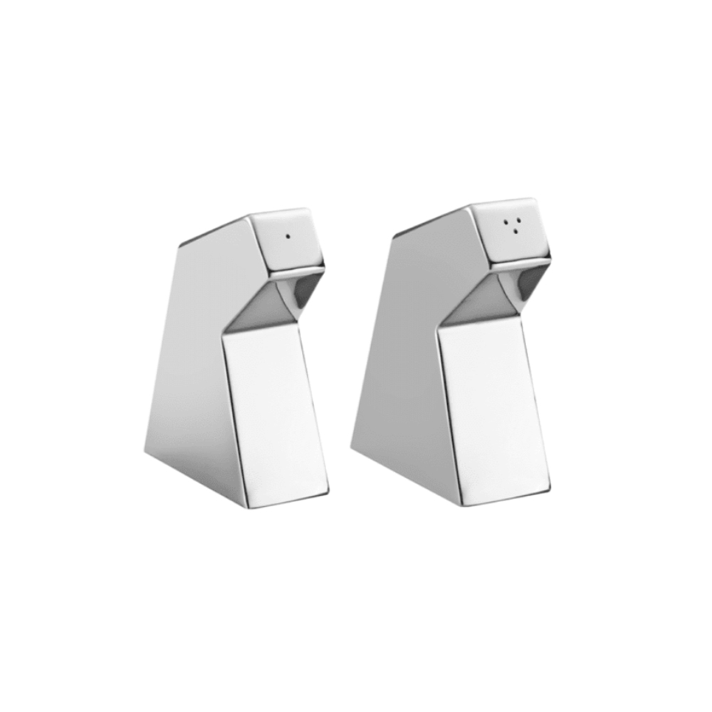 Kit Saleiro e Pimenteiro Riva Zanini Aço Inox