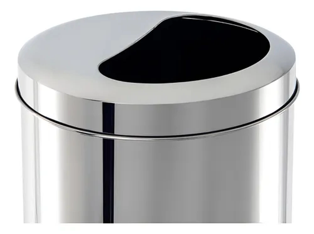 Lixeira C/ Tampa Basculante 1/2 Brinox Decorline 12 Litros Lixeira C/ Tampa Basculante 1/2 Brinox Decorline 12 Litros