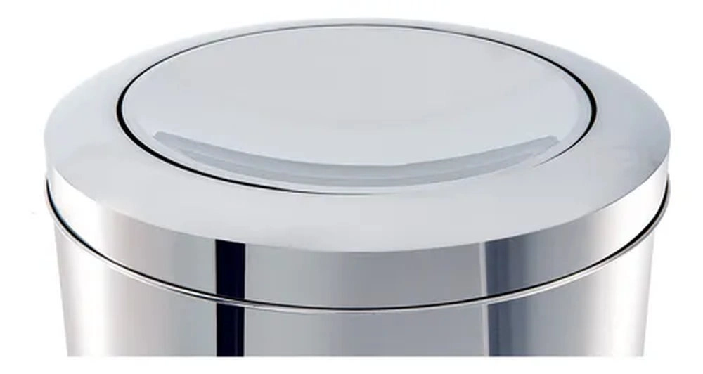 Lixeira Com Tampa Basculante Brinox Decorline 47 Litros
