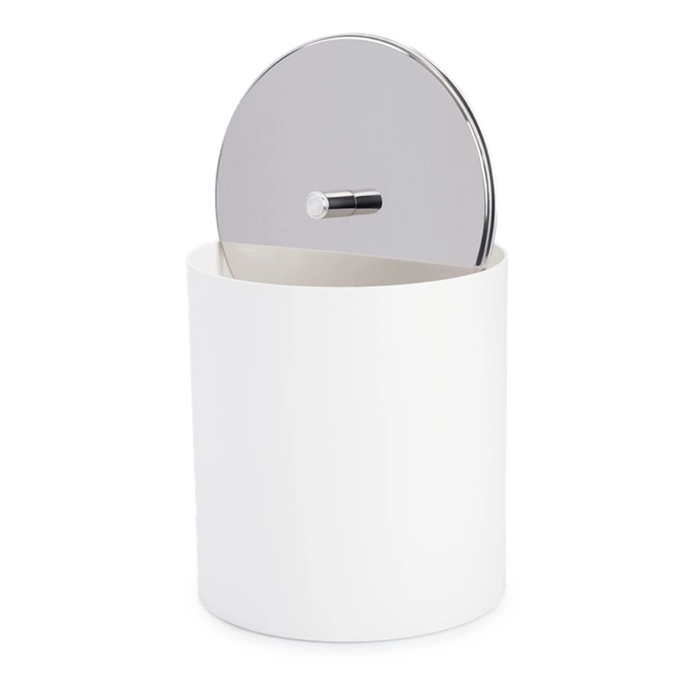 Lixeira Pp Com Tampa Brinox Decorline Branca 5,4 Litros Lixeira Pp Com Tampa Brinox Decorline Branca 5,4 Litros