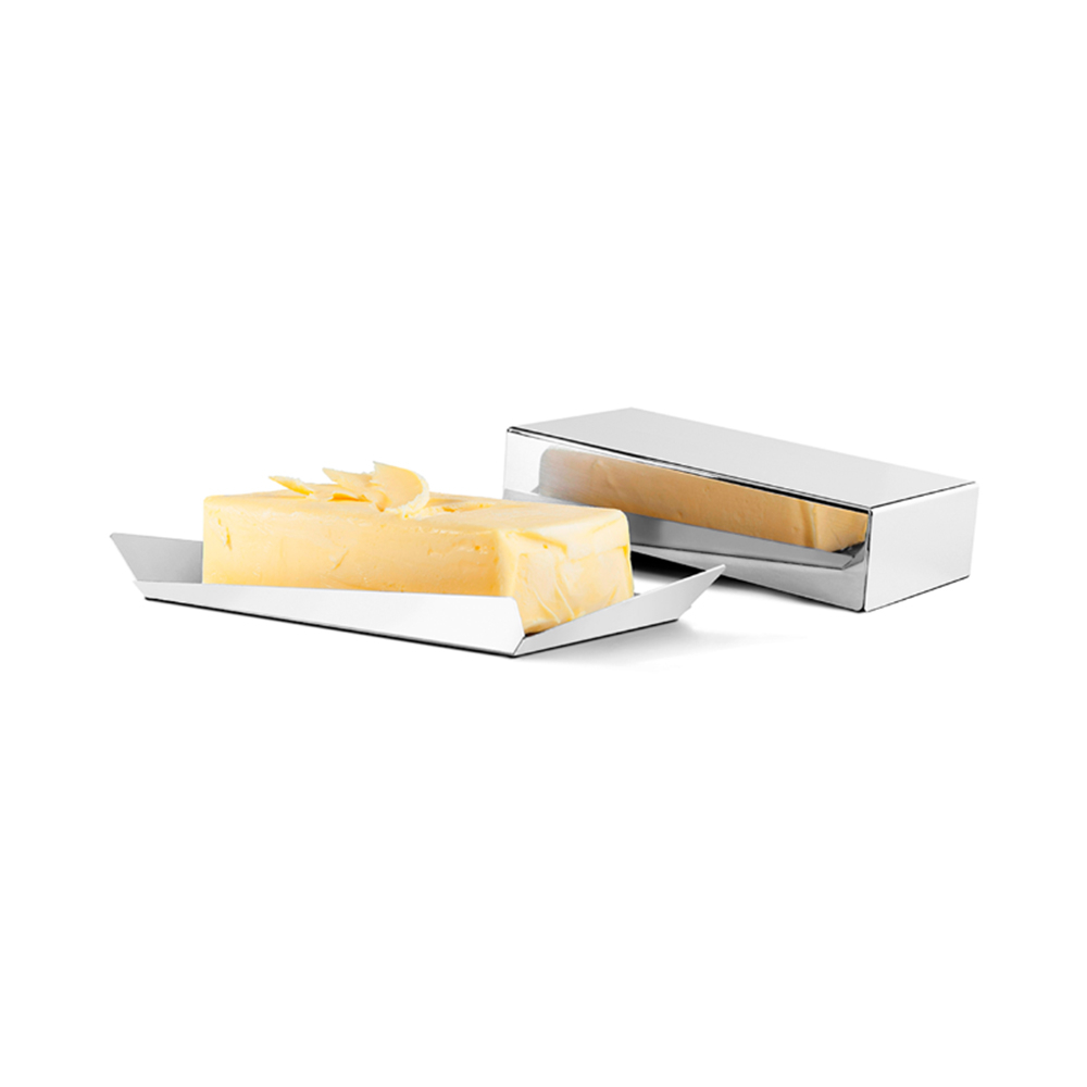Manteigueira Retangular Riva Ritratto Aço Inox 18 X 7,5 X 3 Cm Manteigueira Retangular Riva Ritratto Aço Inox 18 X 7,5 X 3 Cm