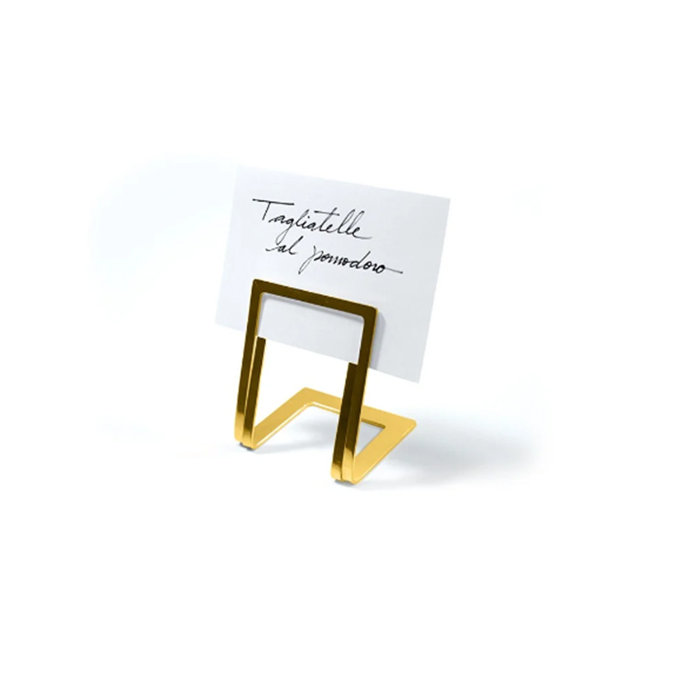 Marcador de Prato Riva Linea Ouro 24k Pequeno Marcador de Prato Riva Linea Ouro 24k Pequeno