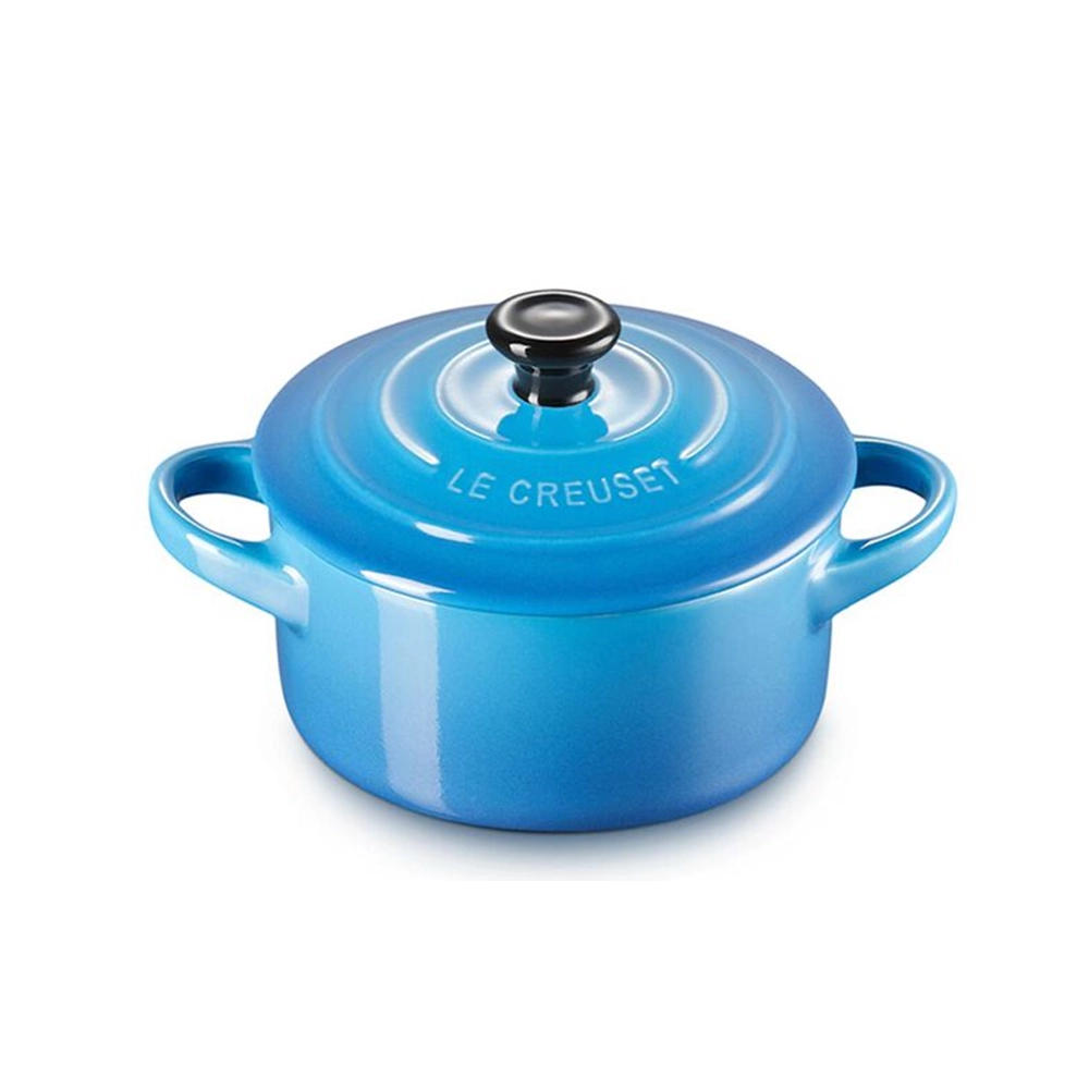 Mini Cocotte Com Pegador Preto Le Creuset 10 Cm Mini Cocotte Com Pegador Preto Le Creuset 10 Cm