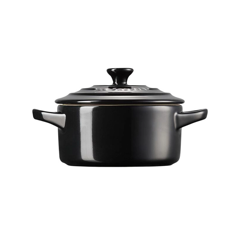 Mini Cocotte Com Pegador Preto Le Creuset 10 Cm Mini Cocotte Com Pegador Preto Le Creuset 10 Cm