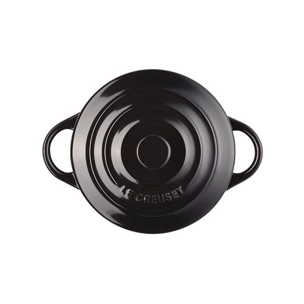 Mini Cocotte Com Pegador Preto Le Creuset 10 Cm Mini Cocotte Com Pegador Preto Le Creuset 10 Cm
