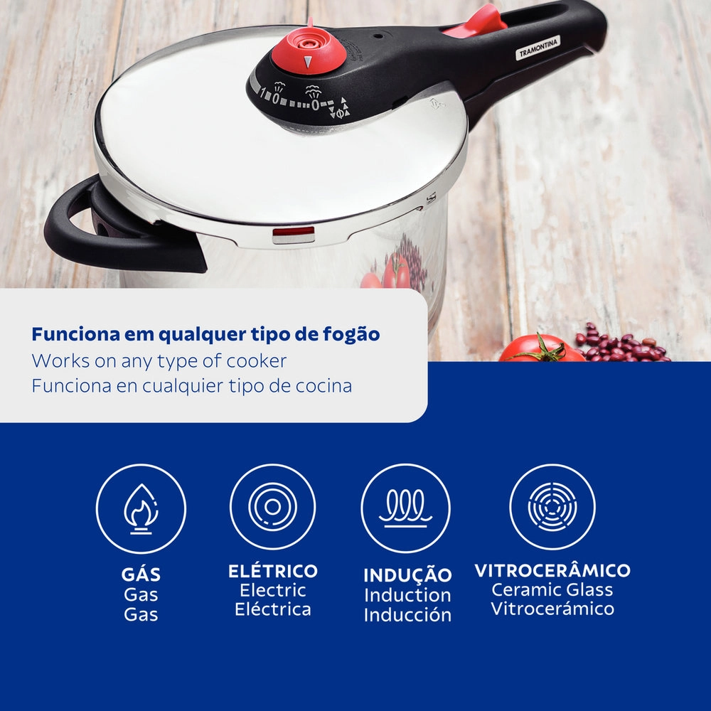 Panela de Pressao Tramontina Solar 6 Litros