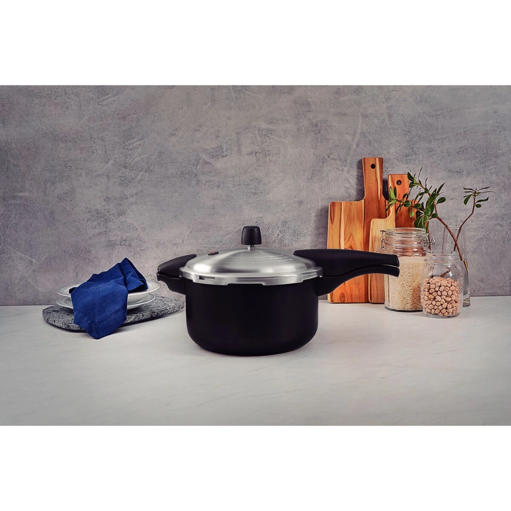 Panela de Pressao Tramontina Vancouver Preta 6 Litros