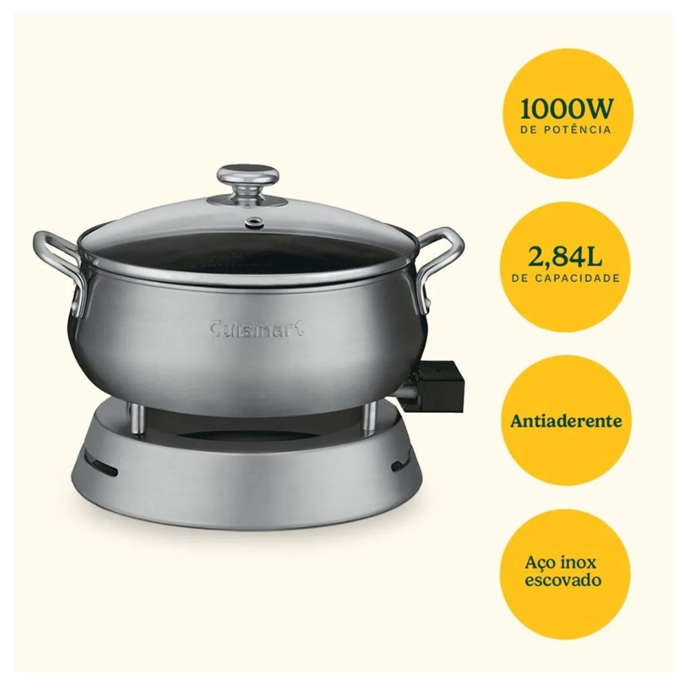 Panela Eletrica Para Fondue Cuisinart Cuisinart 2,84  Litros