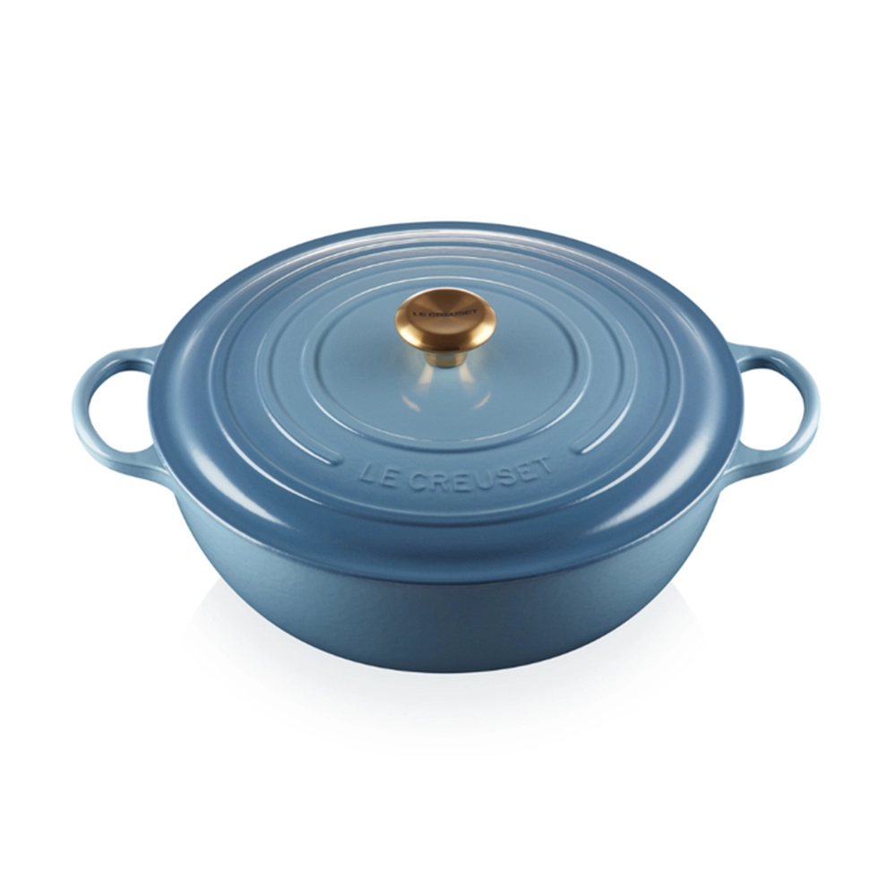 Panela Marmita Le Creuset Signature 32 Cm - Pegador Dourado