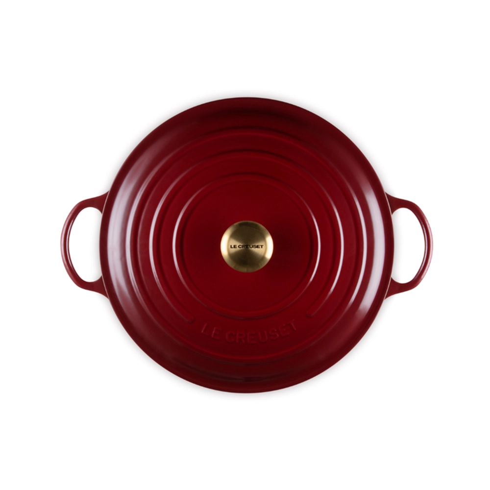 Panela Marmita Le Creuset Signature 32 Cm - Pegador Dourado