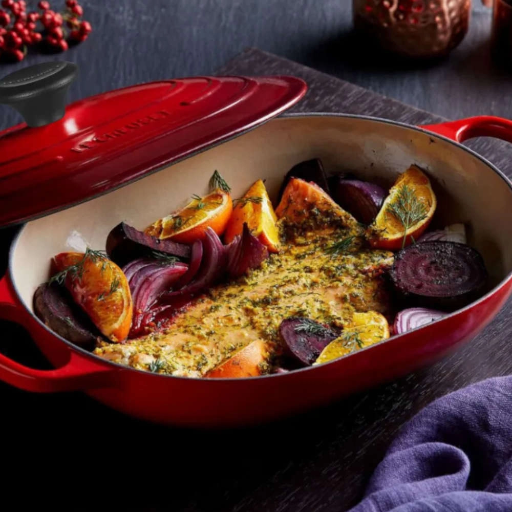 Panela Oblong Le Creuset Signature 31 Cm Vermelha