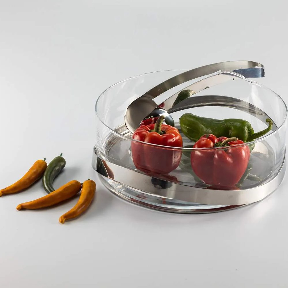 Pegador de Salada Riva Duo Aco Inox Pegador de Salada Riva Duo Aco Inox