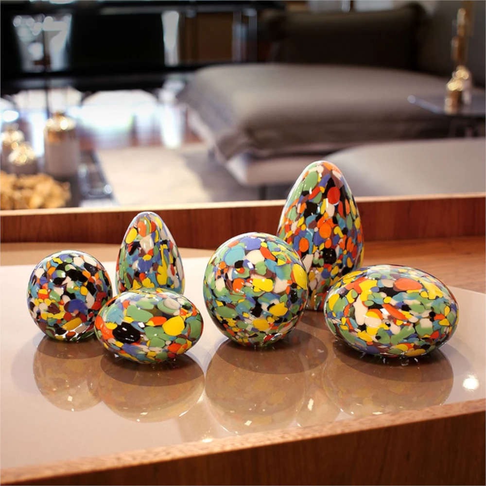 Peso Bola Multicor Colorido Pequena Cristais Cá d'Oro 7 Cm