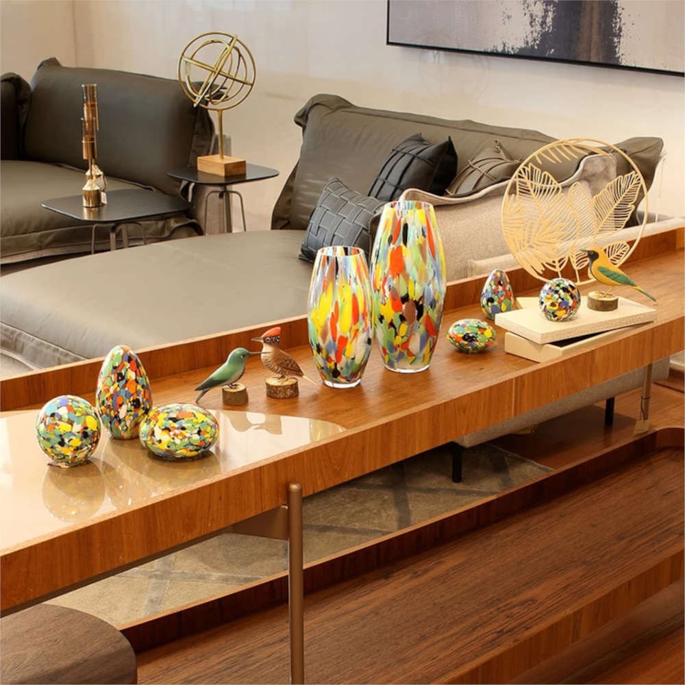 Peso Bola Multicor Colorido Pequena Cristais Cá d'Oro 7 Cm