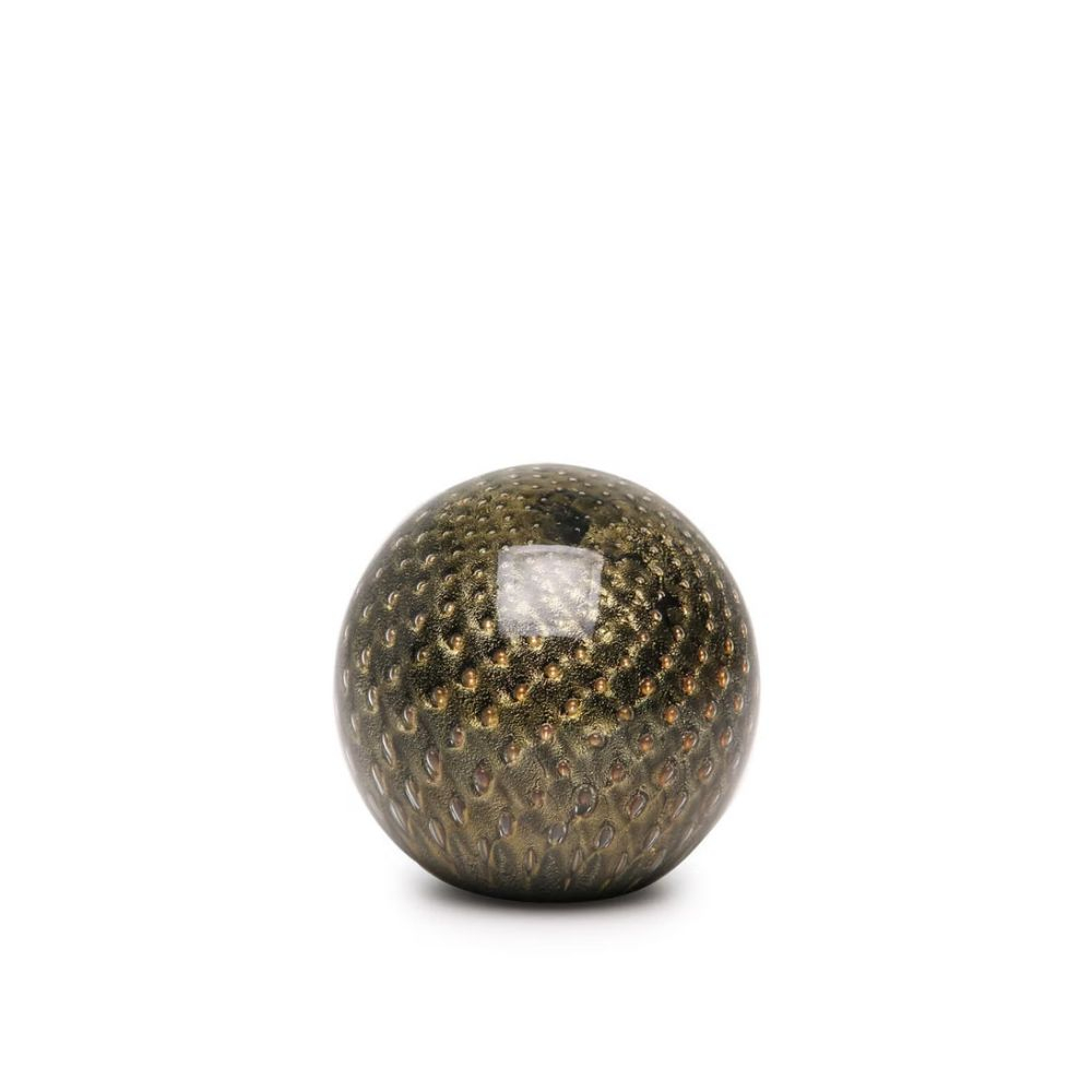 Peso Decorativo Bola G C/ Ouro Cristal Ca D’oro 9 Cm