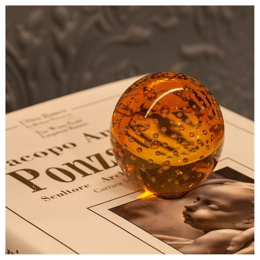 Peso Decorativo Bola P Cristal Ca D’oro 7 Cm