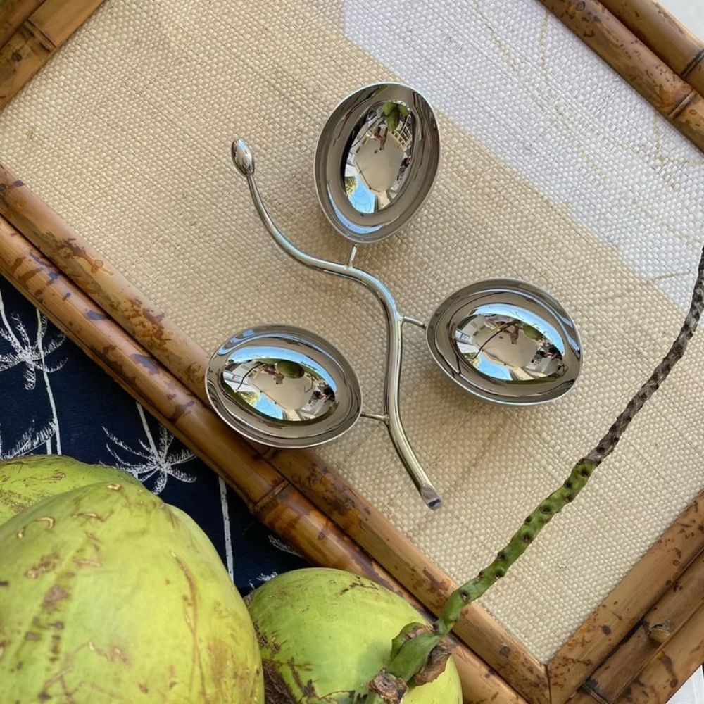 Petisqueira 3 Folhas Pequena Orfevrerie Royale