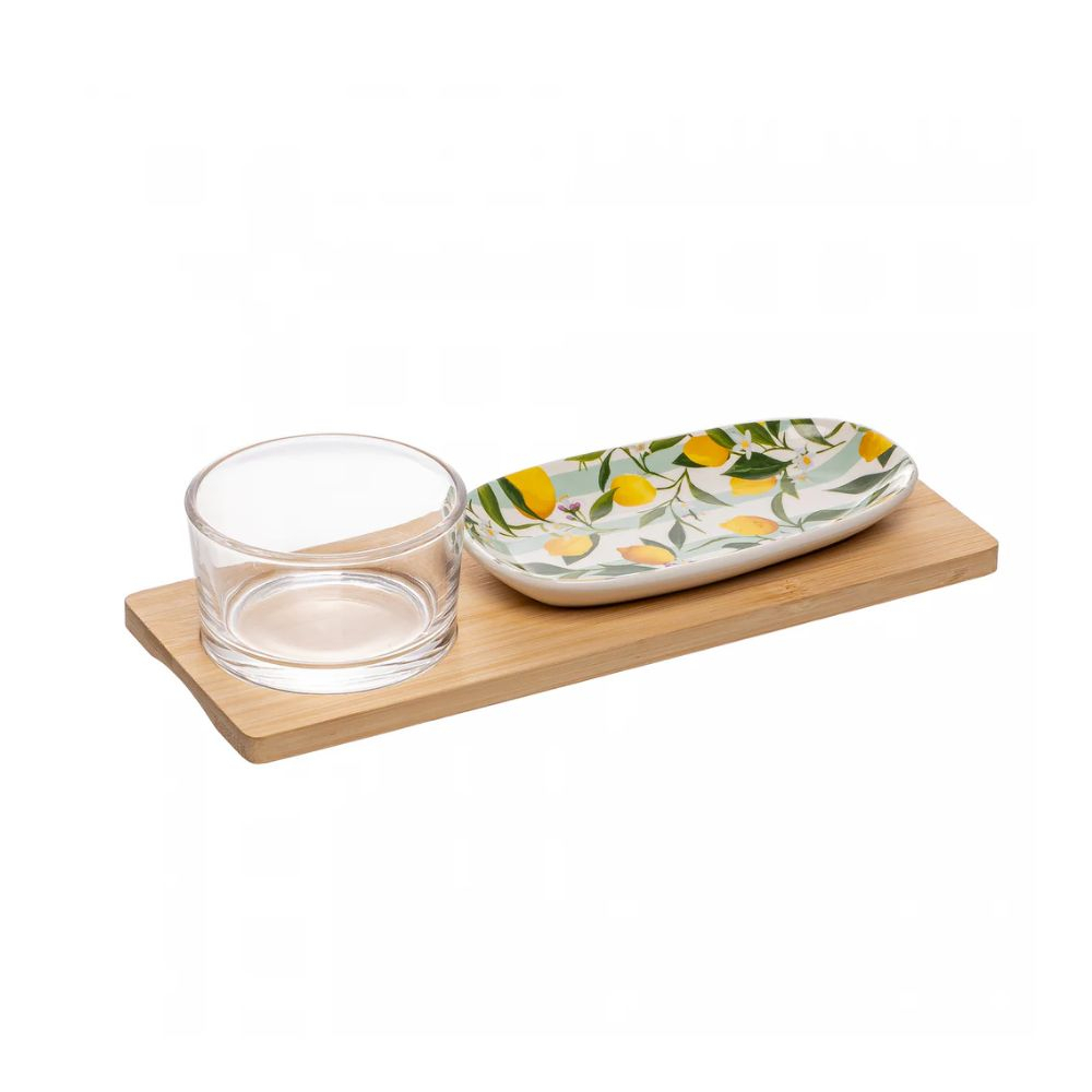 Petisqueira C/ 3 Pcs Lyor Siciliano 28 Cm