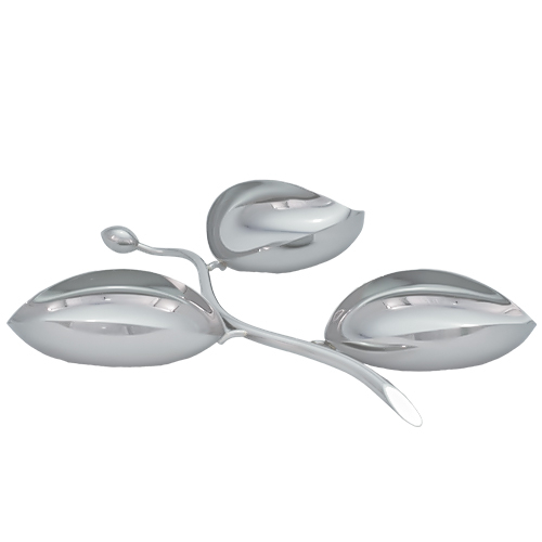 Petisqueira Ramo 3 Folhas Orfevrerie Royale