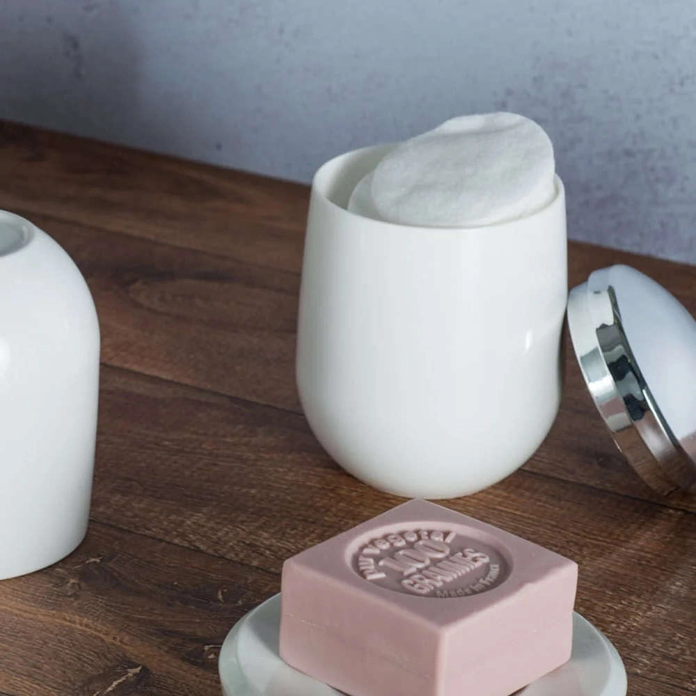 Porta Algodao Ou Cromo New Belly Branco Porta Algodao Ou Cromo New Belly Branco