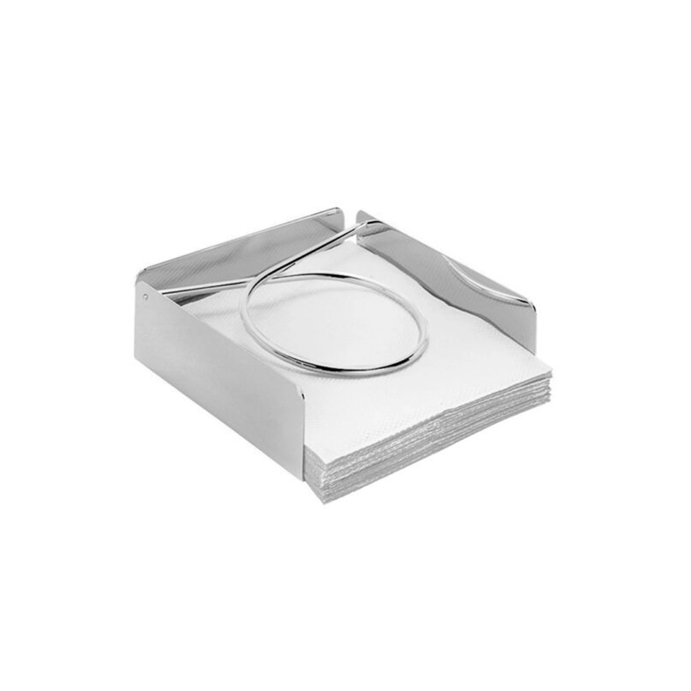 Porta Guardanapos Horizontal Riva Pescara Em Prata 16,5 X 17 X 5 Cm Porta Guardanapos Horizontal Riva Pescara Em Prata 16,5 X 17 X 5 Cm