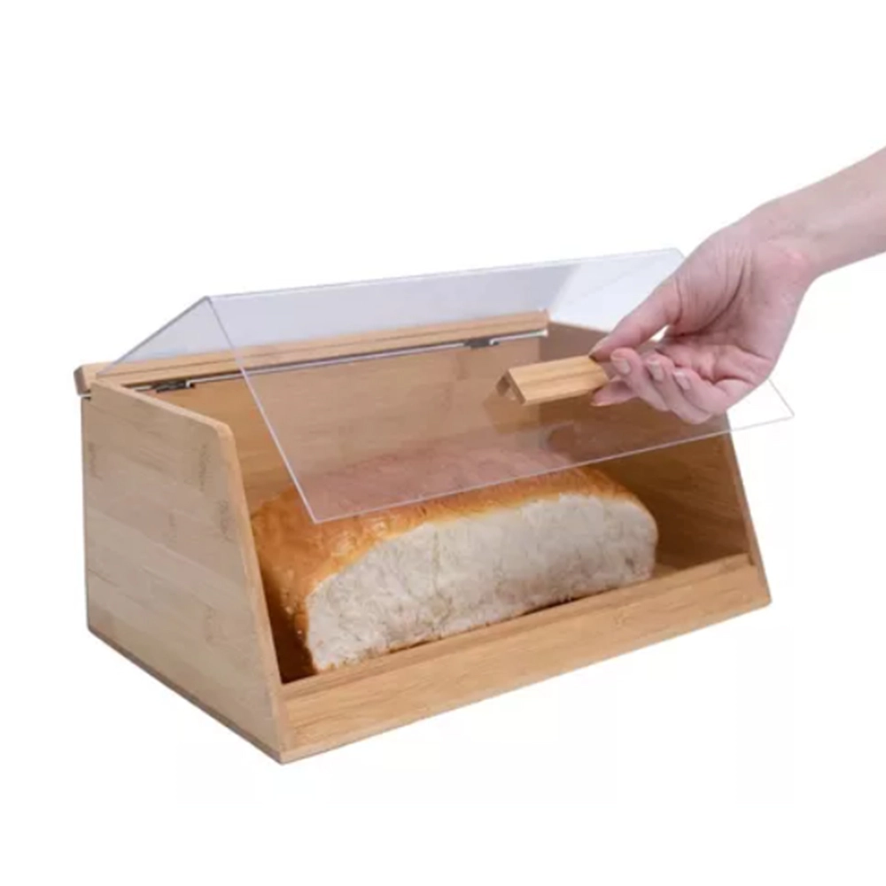 Porta Pão Com Tampa Oikos Bambu 15 X 21,5 X 35 Cm