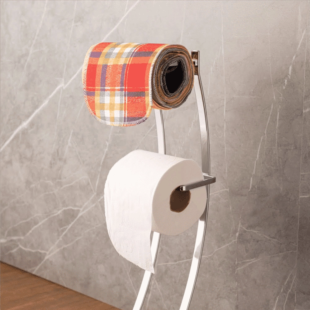 Porta Papel Higienico de Chao Future Perfezione 17 X 14 X 48 Cm Porta Papel Higienico de Chao Future Perfezione 17 X 14 X 48 Cm