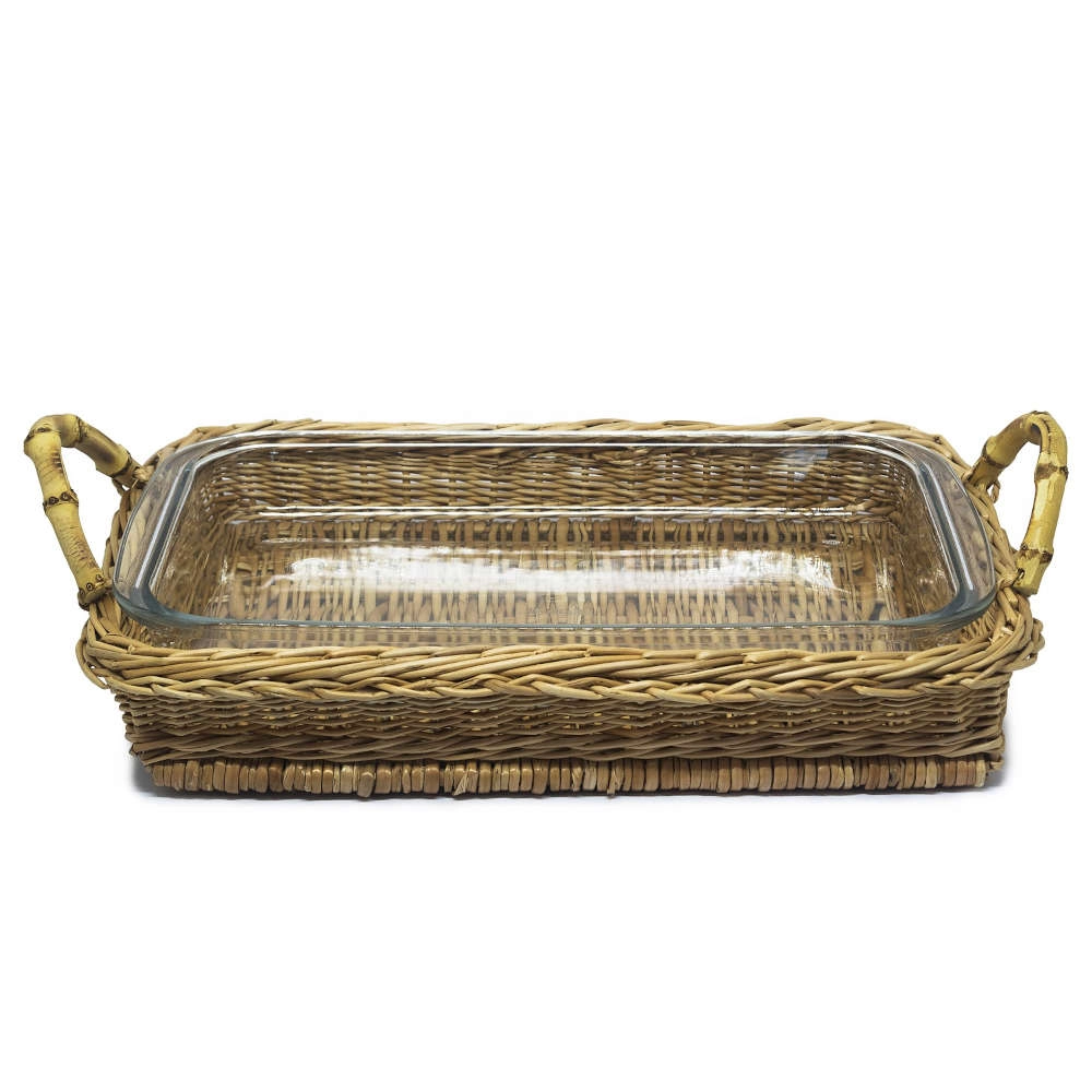 Porta Pirex Com Alca Sonia Pierry 39 X 26 X 8,5 Cm